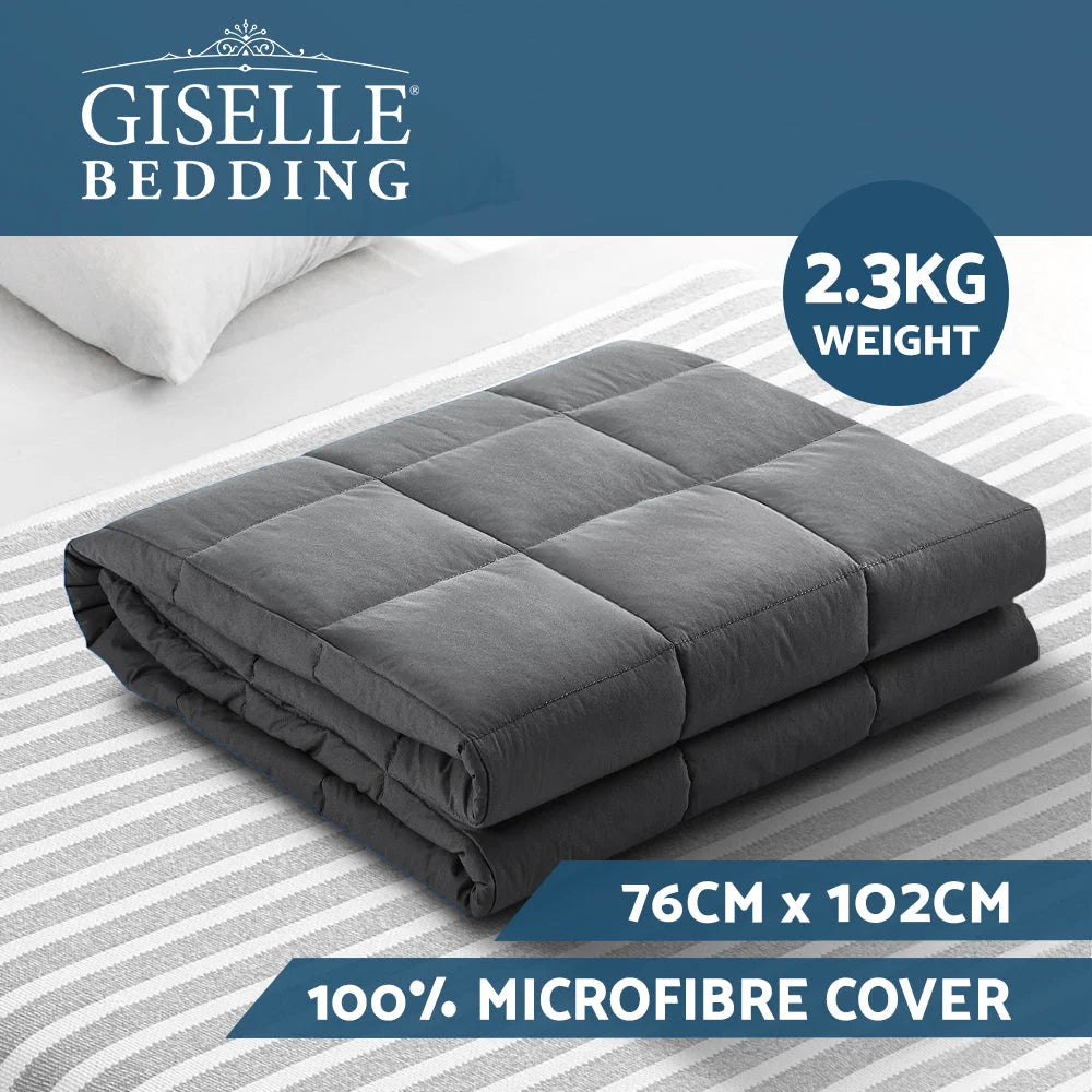 Weighted Blanket Kids 2.3KG Heavy Gravity Microfibre Cover