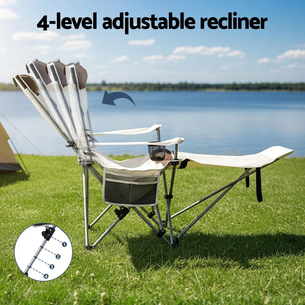 Weisshorn Camping Chair Reclining Adjustable Portable