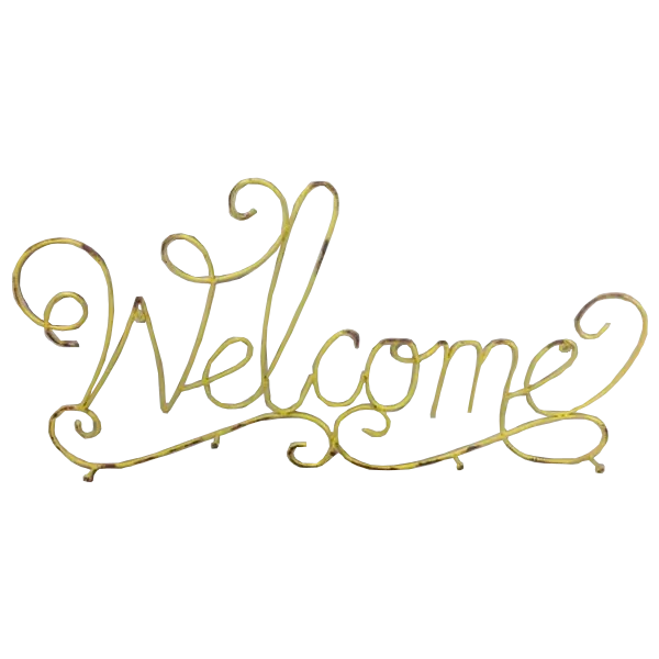Welcome Metal Wall Art 78cm - Home & Garden > Wall Art > 3D