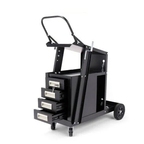 Welding Cart 4-Drawer MIG Welder Trolley Cabinet TIG ARC