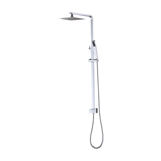 WELS 8’’ Rain Shower Head Set Square Dual Heads Faucet High