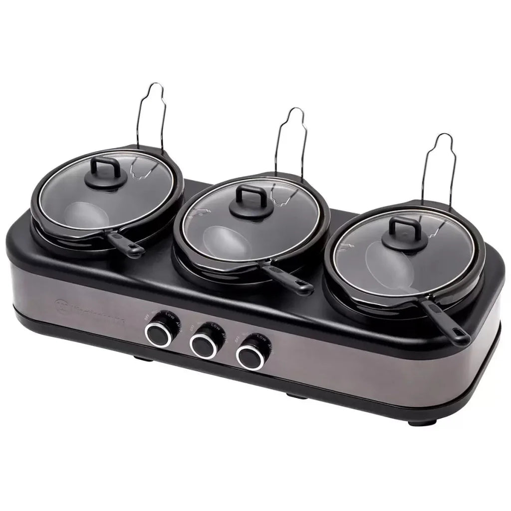 Westinghouse Slow Cooker Ceramic Pots 3 x 2.5L - Appliances