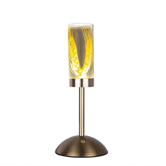 Wheat Ears Eternal Flower Acrylic Table Lamp