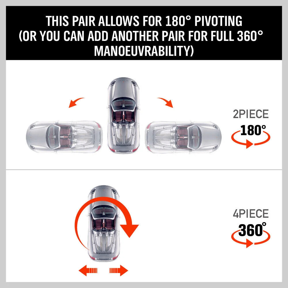 Wheel Dolly Car Positioning Jack 2-Piece 450kg Vehicle