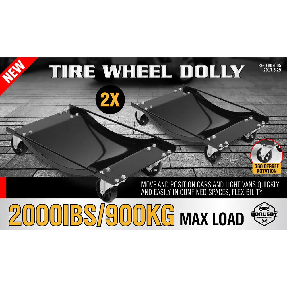 Wheel Dolly Car Positioning Jack 2-Piece 450kg Vehicle