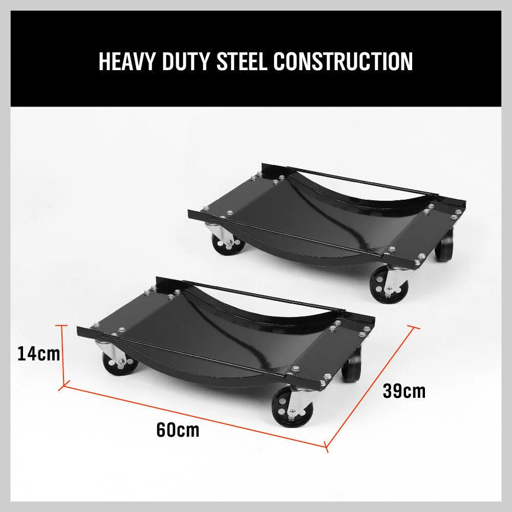 Wheel Dolly Set 4 x Heavy Duty Car Vehicle Positioning Jack