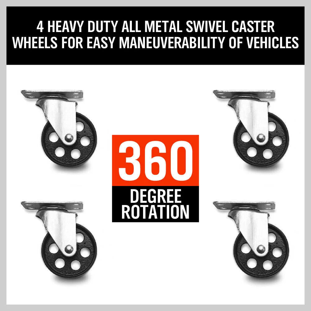 Wheel Dolly Set 4 x Heavy Duty Car Vehicle Positioning Jack