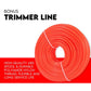 Whipper Snipper 4-Stroke Straight Shaft Line Trimmer 31CC Pole Brush Cutter shown with visible product details