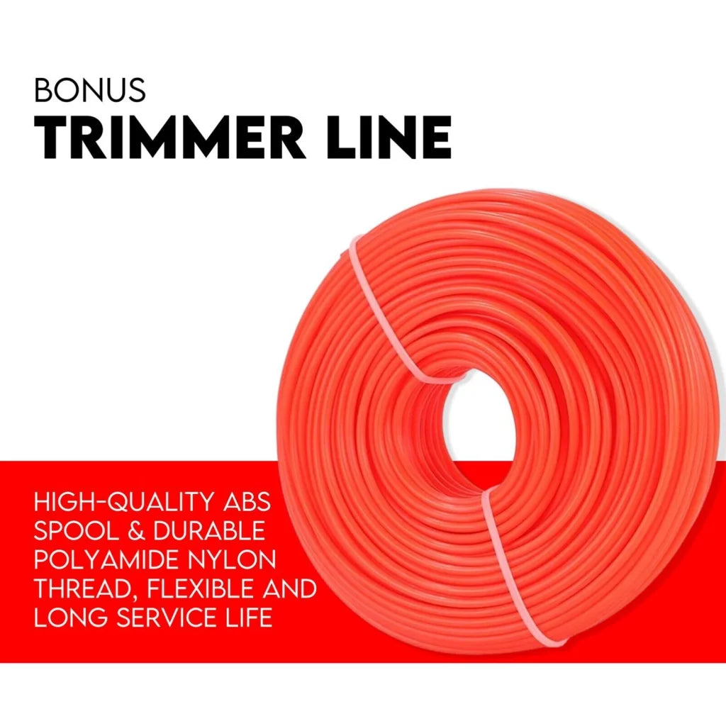 Whipper Snipper 4-Stroke Straight Shaft Line Trimmer 31CC Pole Brush Cutter shown with visible product details