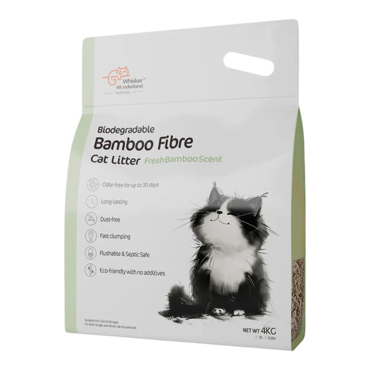 Whisker Wonderland Bulk Biodegradable Bamboo Fibre Cat