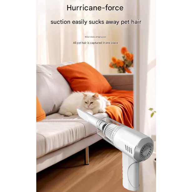 White 2-in-1 Cordless Handheld Vacuum and Air Blower