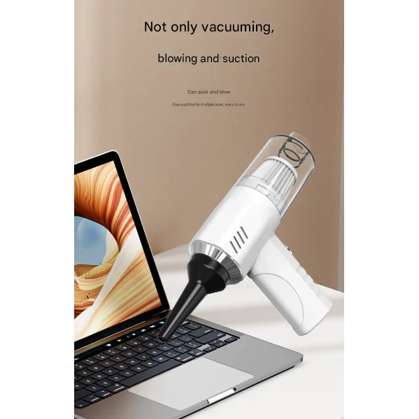 White 2-in-1 Cordless Handheld Vacuum and Air Blower