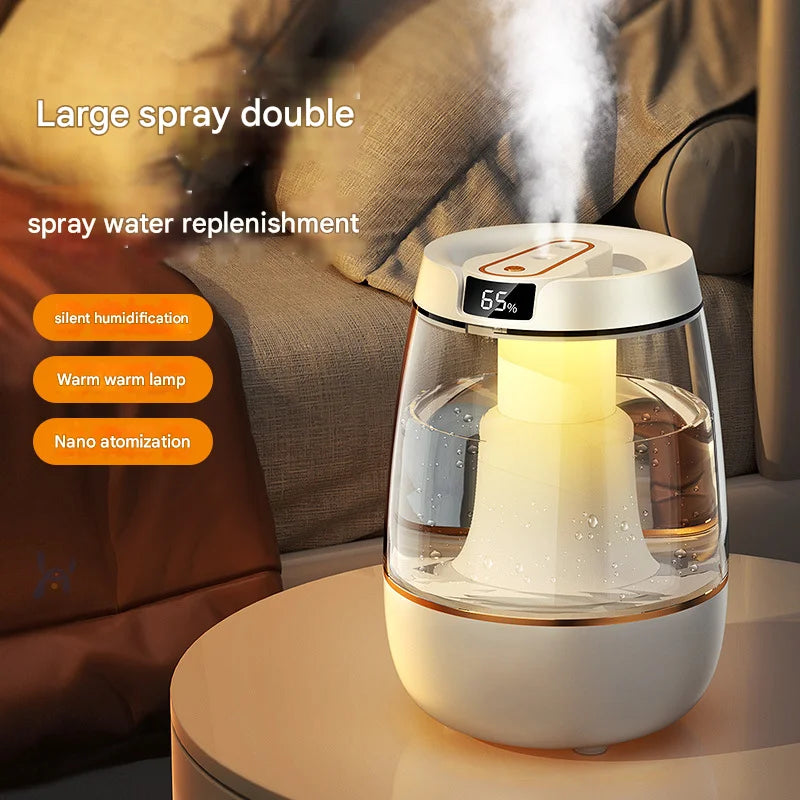 White 3.5L Smart Cool Mist Humidifier with Dual Nozzle &