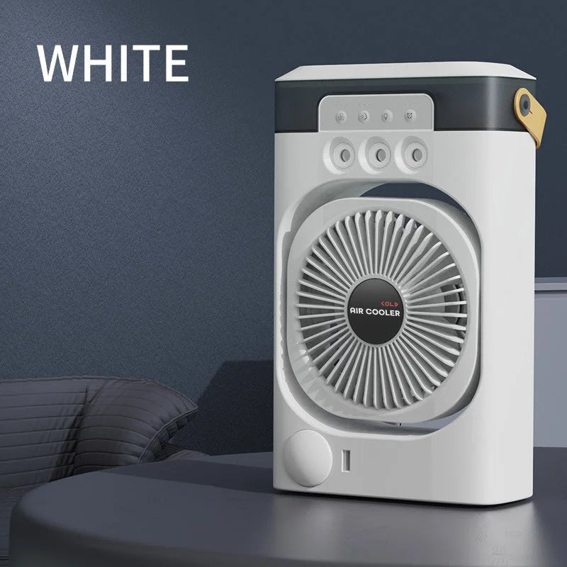 White 3-in-1 Portable Air Cooler Fan - Desktop Humidifier &