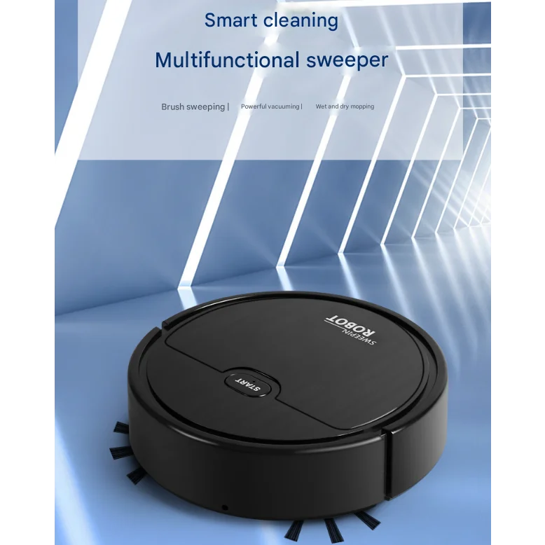 White 3-in-1 Smart Robot Vacuum Cleaner - Automatic