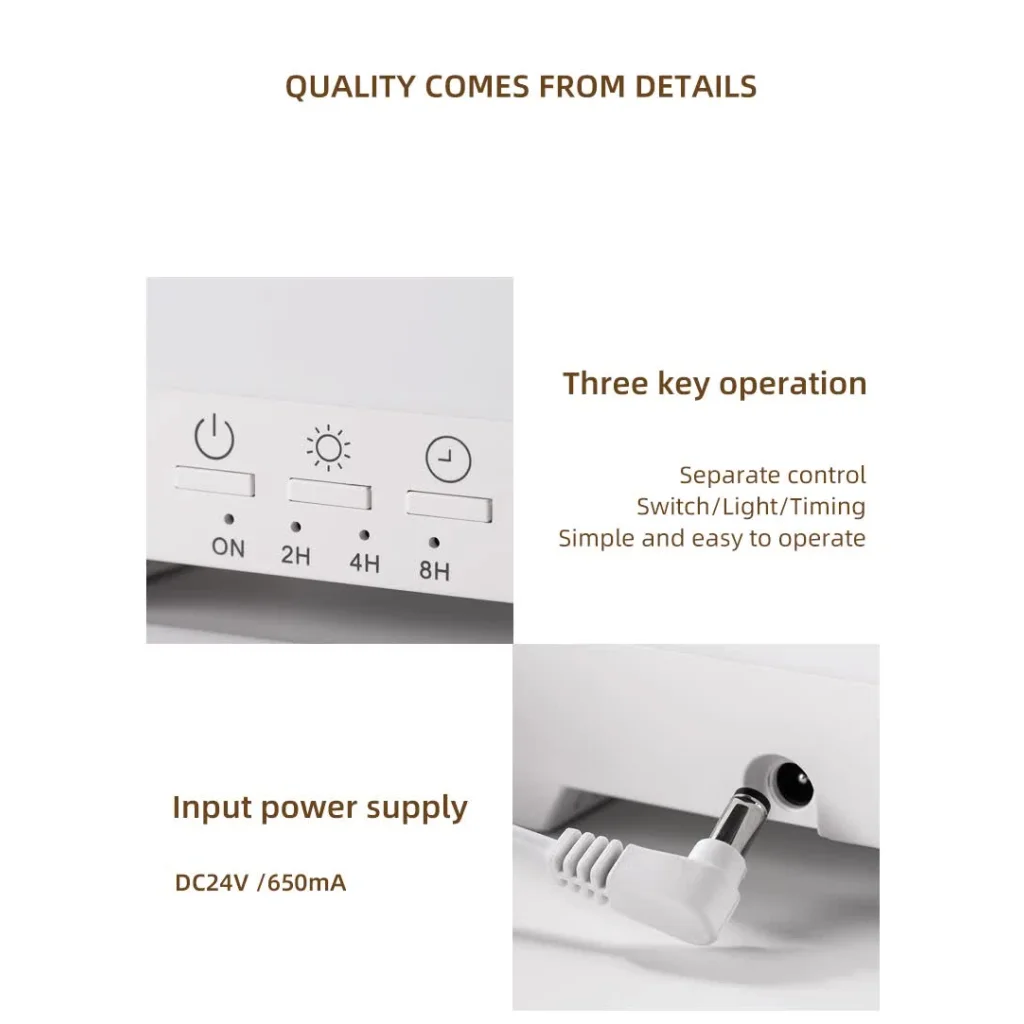 White 300ml Ultrasonic Aroma Diffuser with Cracked Light