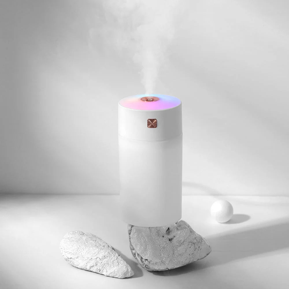 White 300ml USB Air Humidifier - Quiet Mini Humidifier