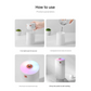 White 300ml USB Air Humidifier - Quiet Mini Humidifier
