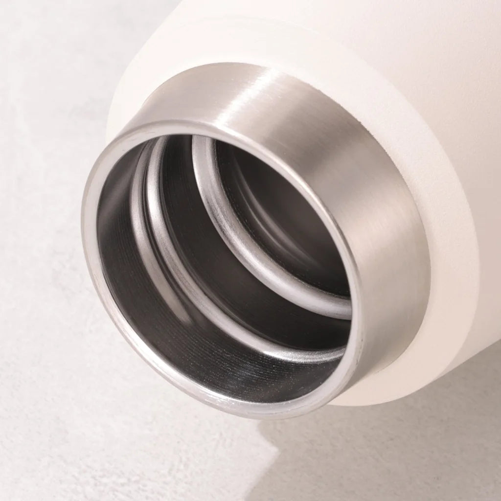 White 316 Stainless Steel 580ml Insulated