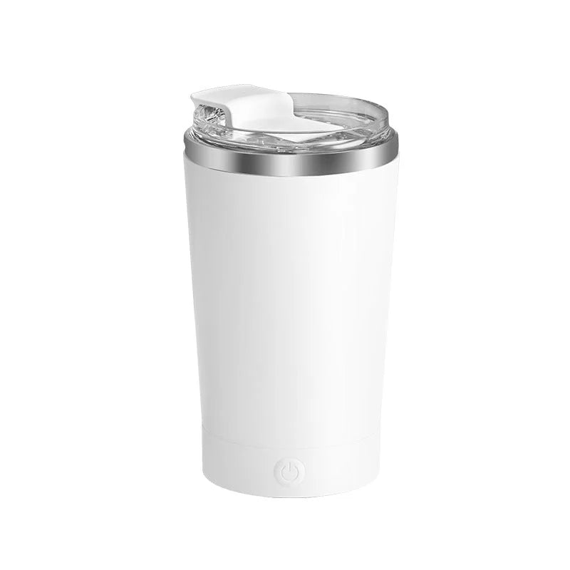 White 316 Stainless Steel Rechargeable Electric Self Stirring