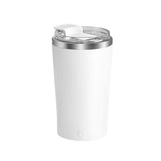 White 316 Stainless Steel Rechargeable Electric Self Stirring