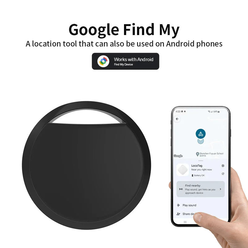White Android Tracker - Google Find My Device Compatible
