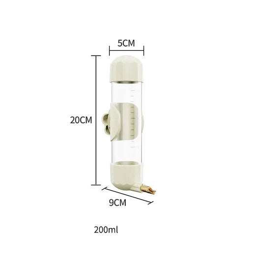 White Automatic Bird Water Feeder Bottle (200ml)