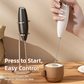 White Battery Powered Frother and Whisk with Stand appliances