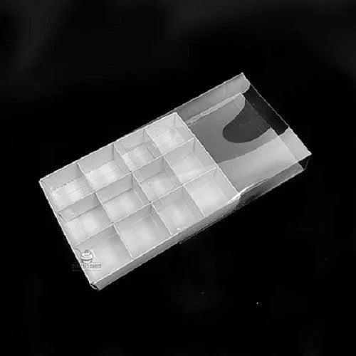 White Card Chocolate Sweet Soap Gift Box 50 Pack - 12 Bay