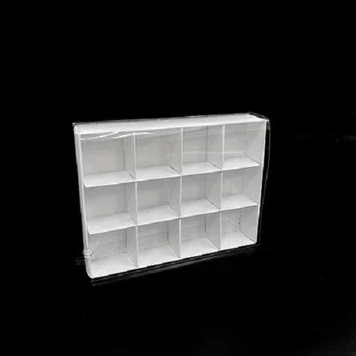 White Card Chocolate Sweet Soap Gift Box 50 Pack - 12 Bay