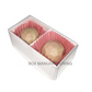 White Card Chocolate Sweet Soap Gift Box 50 Pack - 2 Bay