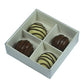 White Card Chocolate Sweet Soap Gift Box 50 Pack - 4 Bay