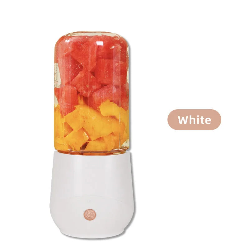 White Compact Portable Blender - USB Rechargeable Mini