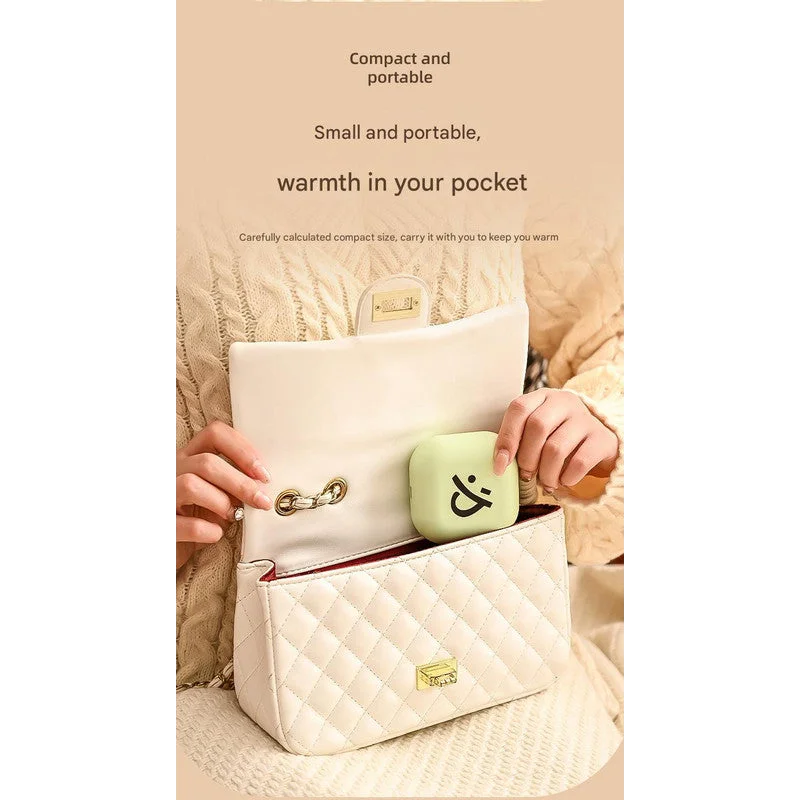 White Cute Block Hand Warmer
