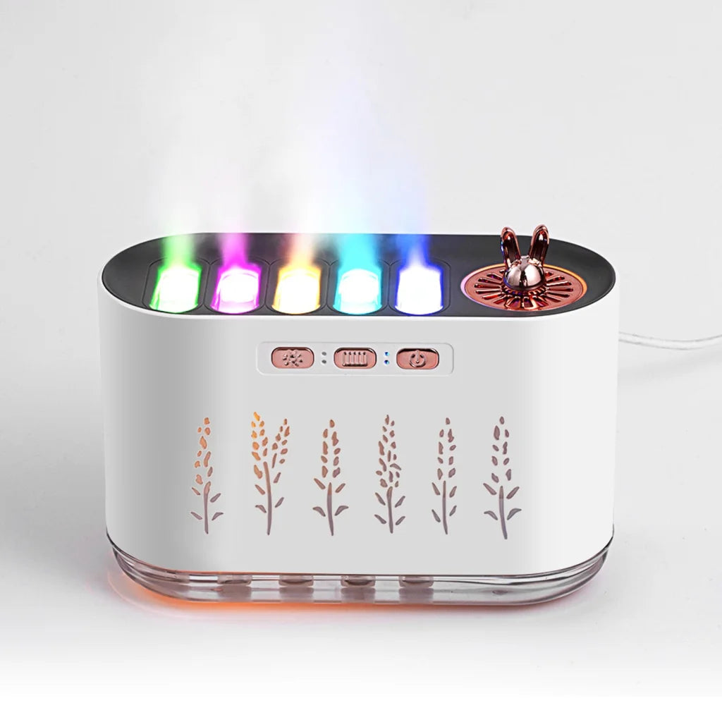 White Dynamic Color Changing Humidifier - Sound Control &