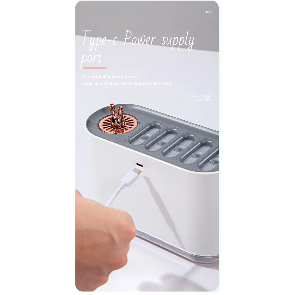 White Dynamic Color Changing Humidifier - Sound Control &