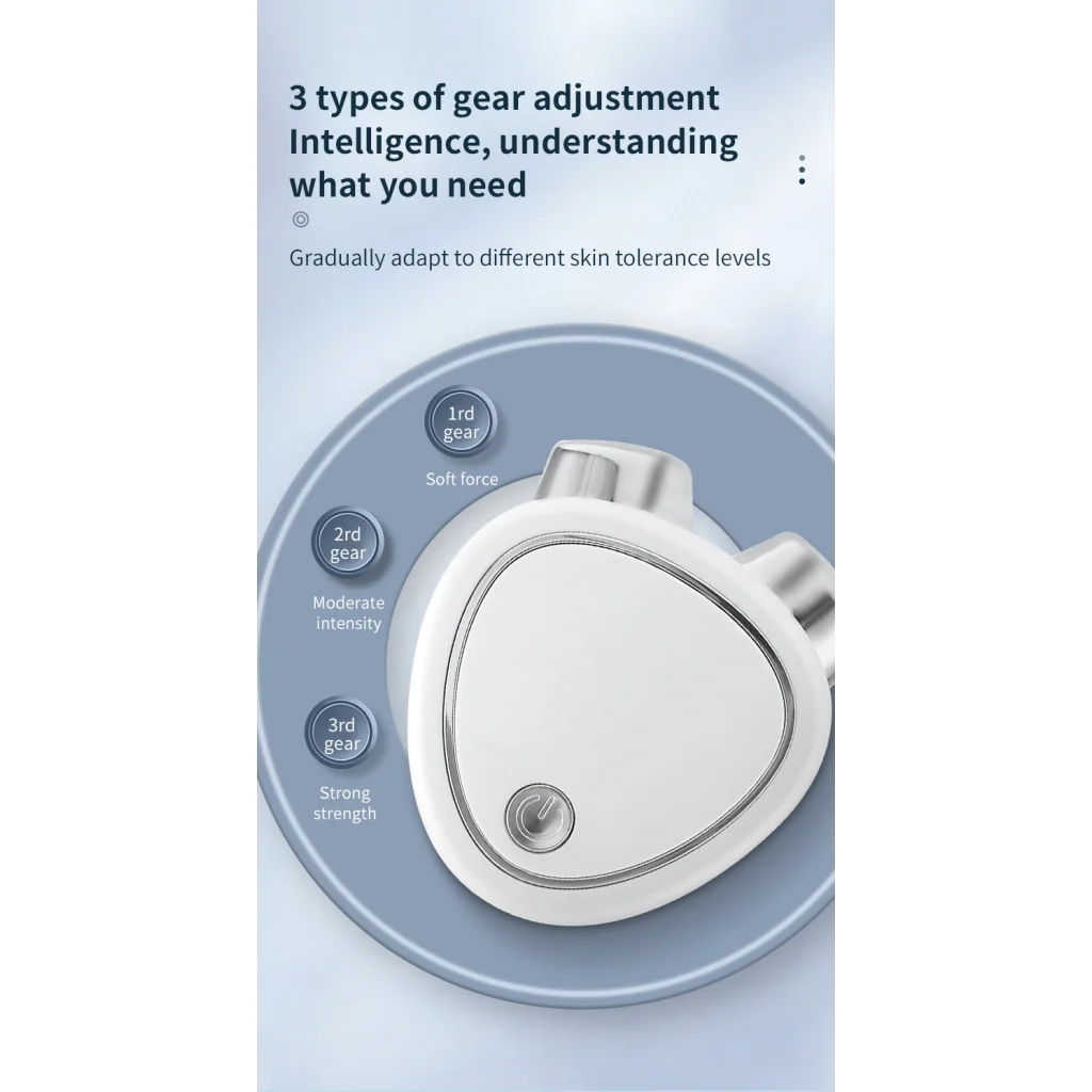 White EMS Microcurrent Facial Lifting Massager - Skin
