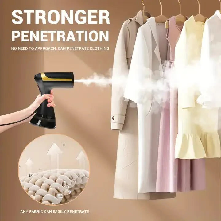 White Handheld Garment Steamer - Portable Mini Steam Iron