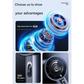 White High-Power Portable Handheld Fan with Digital Display