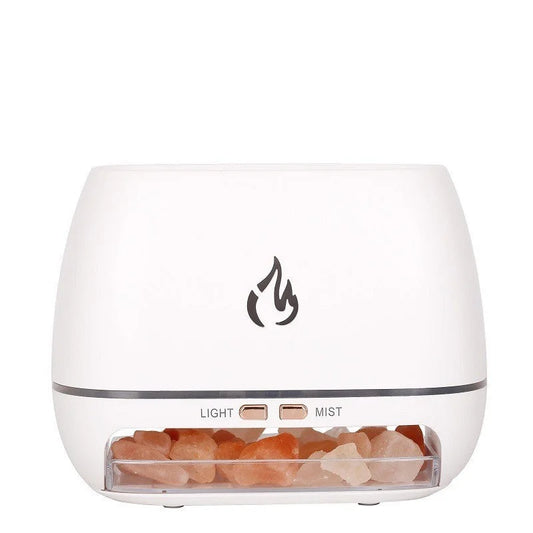White Himalayan Salt Flame Aroma Diffuser - 250ml