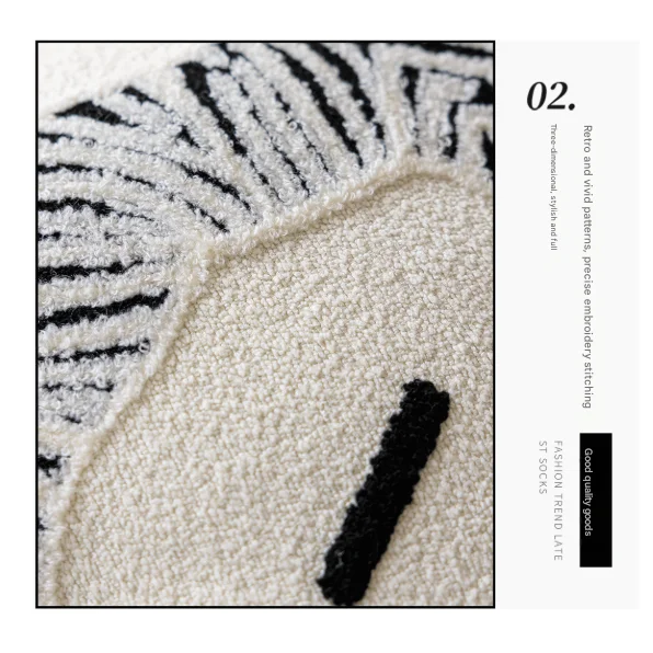 White Horse 45x45cm Decorative Zebra-Pattern Pillow Cover