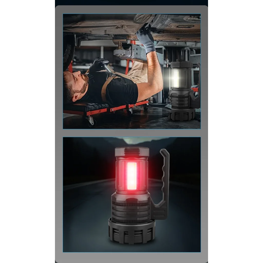 White LED Searchlight - Rechargeable Handheld Spotlight