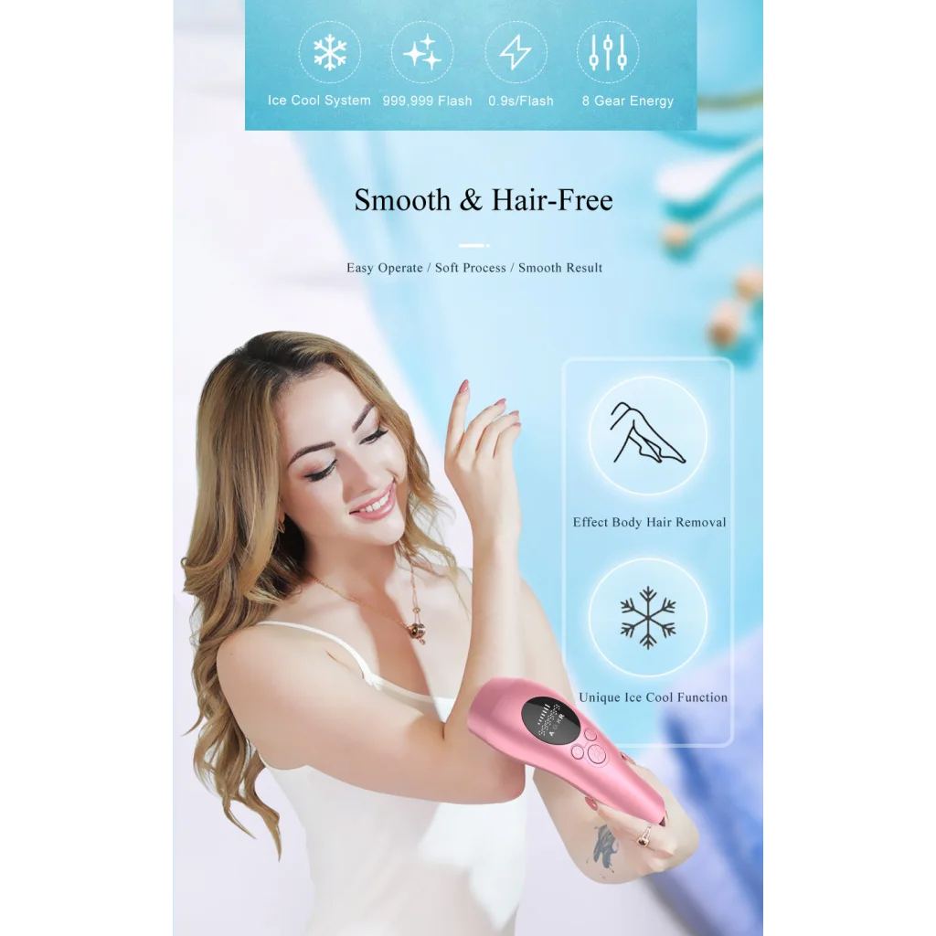 White Light Spot Beauty Hair Removal Device - Smooth Skin