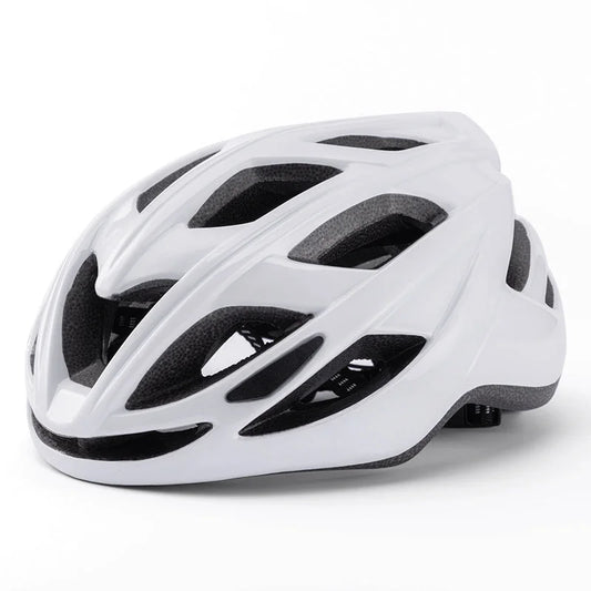 White Lightweight Adult Bicycle Helmet - Adjustable Fit