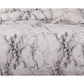 White Marble Duvet Quilt Cover Set Double Size - Home &