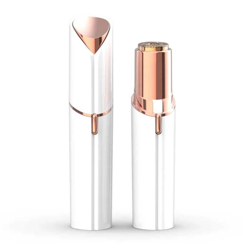 White Mini Lipstick Electric Shaver - USB Rechargeable