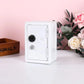 White Mini Metal Safe Box with Combination Lock and Key