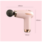 White Mini Portable Fascia Gun - 6-Speed Adjustable Muscle