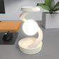 White Modern Levitating LED Desk Lamp with Wireless