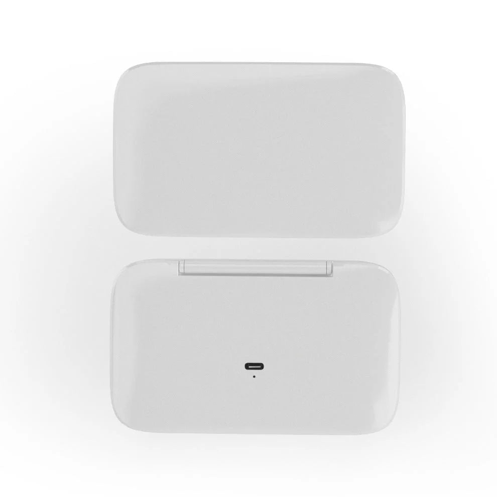 White MR2326C Portable LED Illuminated Makeup Mirror